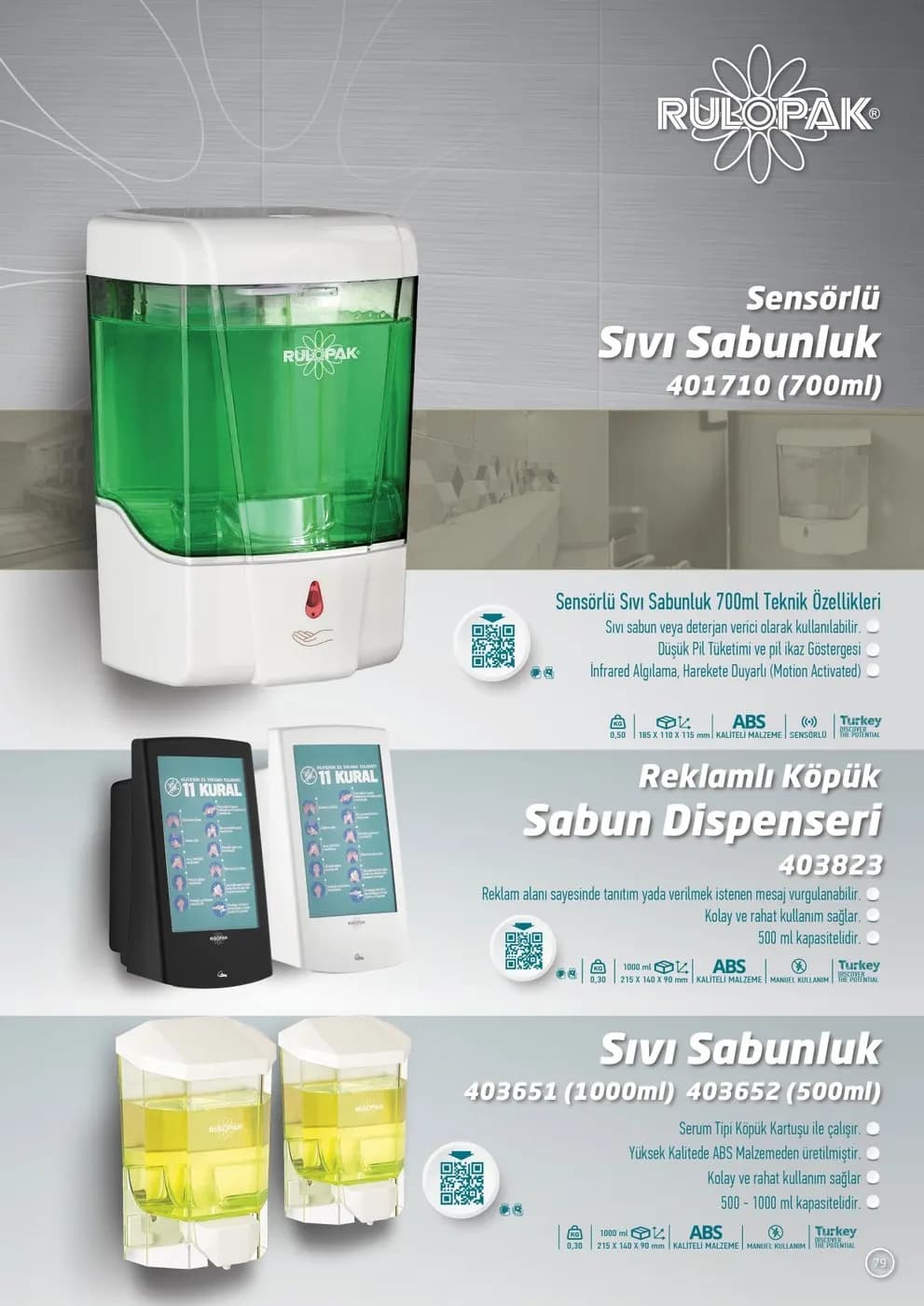 Sensörlü Sıvı Sabunluk — Ozon A.Ş. ürün görseli
